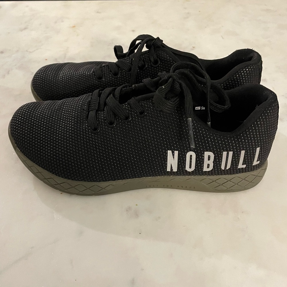 Brand new, never worn Black NOBULL trainers